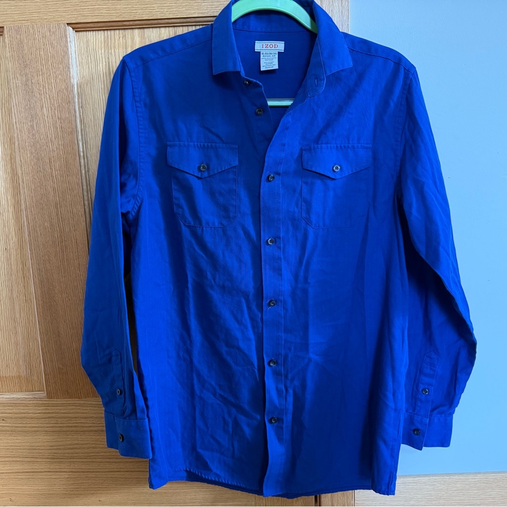 NWOT IZOD Men's Blue Casual Shirt